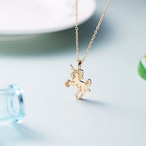 😍 Fantastical Goldtone Unicorn Pendant & Chain 😍